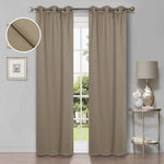 Modern Shimmer Washable Room Darkening Blackout Curtains, Set of 2 - Blackout Curtains by Superior