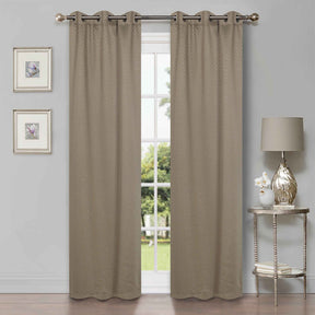 Modern Shimmer Washable Room Darkening Blackout Curtains, Set of 2