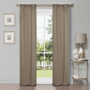 Modern Shimmer Washable Room Darkening Blackout Curtains, Set of 2