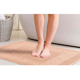 100% Cotton Absorbent Greek Key Border Solid 2 Piece Bath Mat Set - Bath Mats by Superior