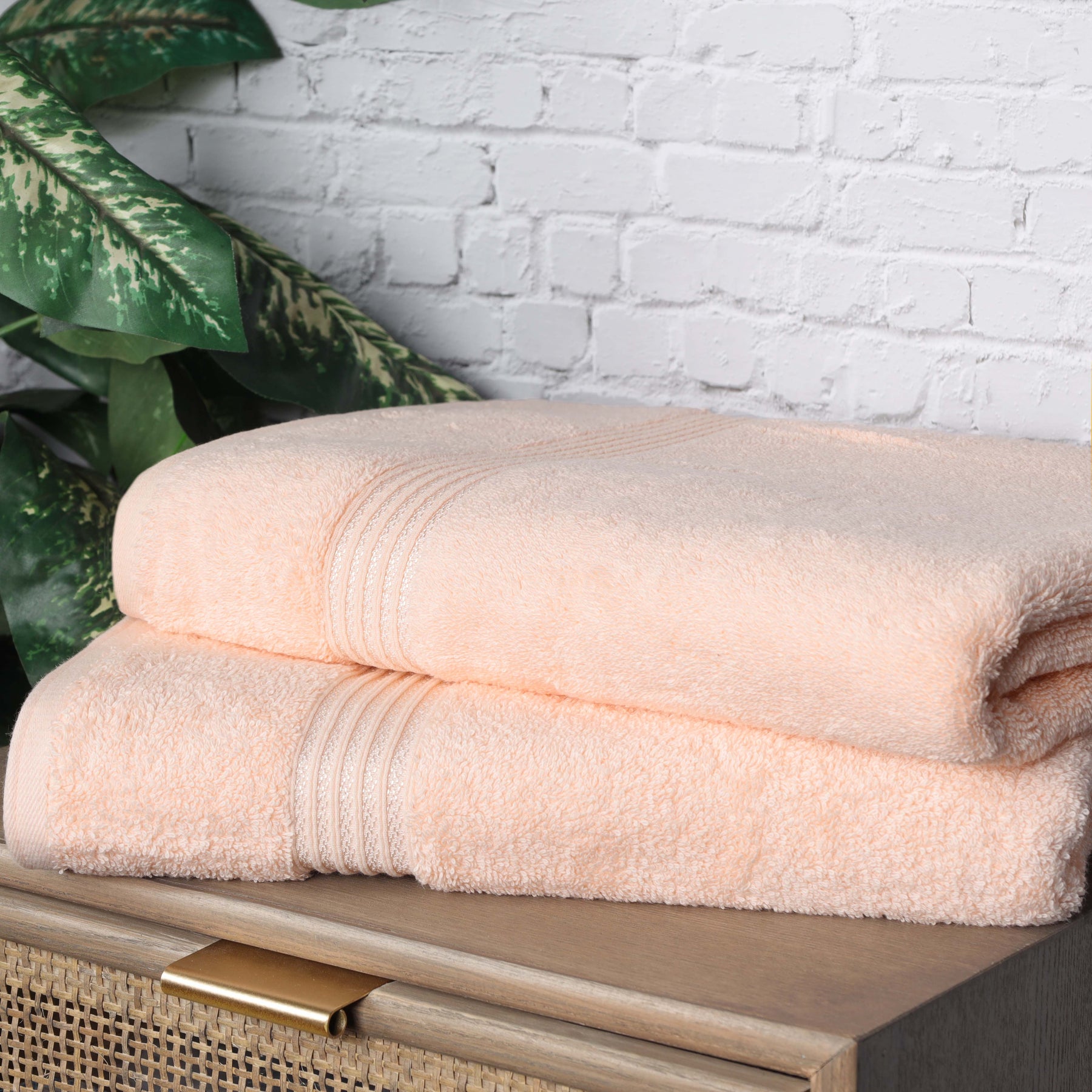 Heritage Egyptian Cotton Plush Absorbent Luxury Bath Sheet Set of 2