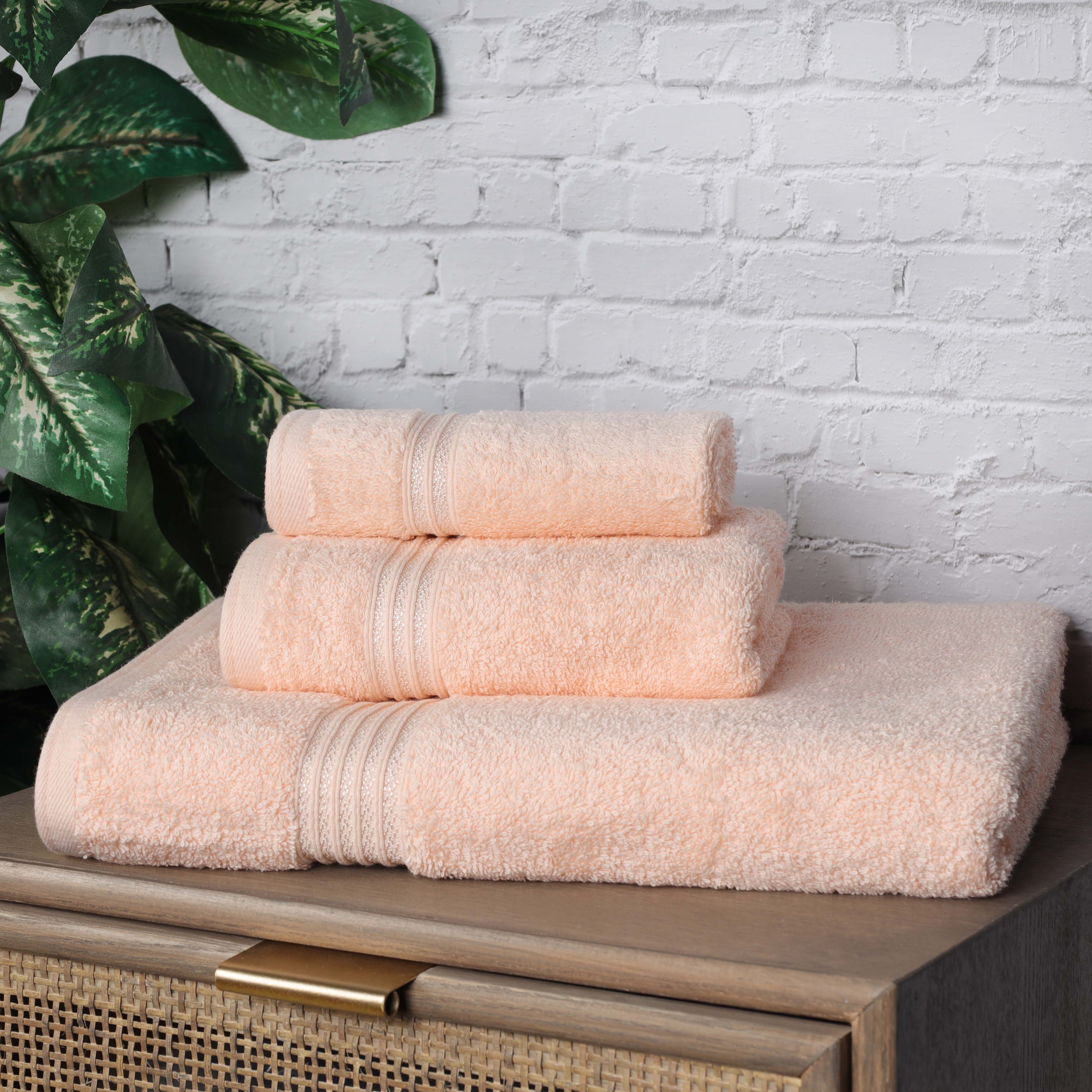 Heritage Egyptian Cotton Plush 3 Piece Absorbent Luxury Towel Set - Towel Set by Superior