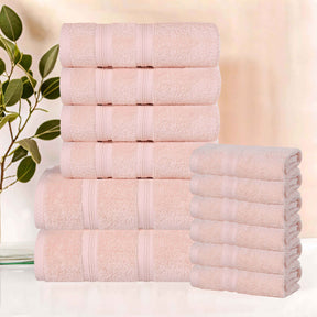 Smart Dry Zero Twist Cotton Medium Weight 12 Piece Assorted Towel Set