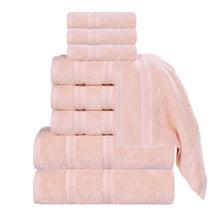 Smart Dry Zero Twist Cotton Medium Weight 9 Piece Assorted Towel Set