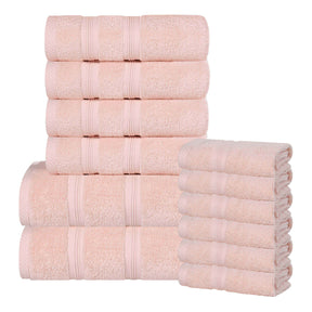 Smart Dry Zero Twist Cotton Medium Weight 12 Piece Assorted Towel Set