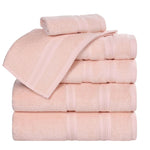 Smart Dry Zero Twist Cotton Medium Weight 6 Piece Assorted Towel Set - Towel Set by Superior