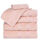 Smart Dry Zero Twist Cotton Medium Weight 6 Piece Assorted Towel Set - Towel Set by Superior