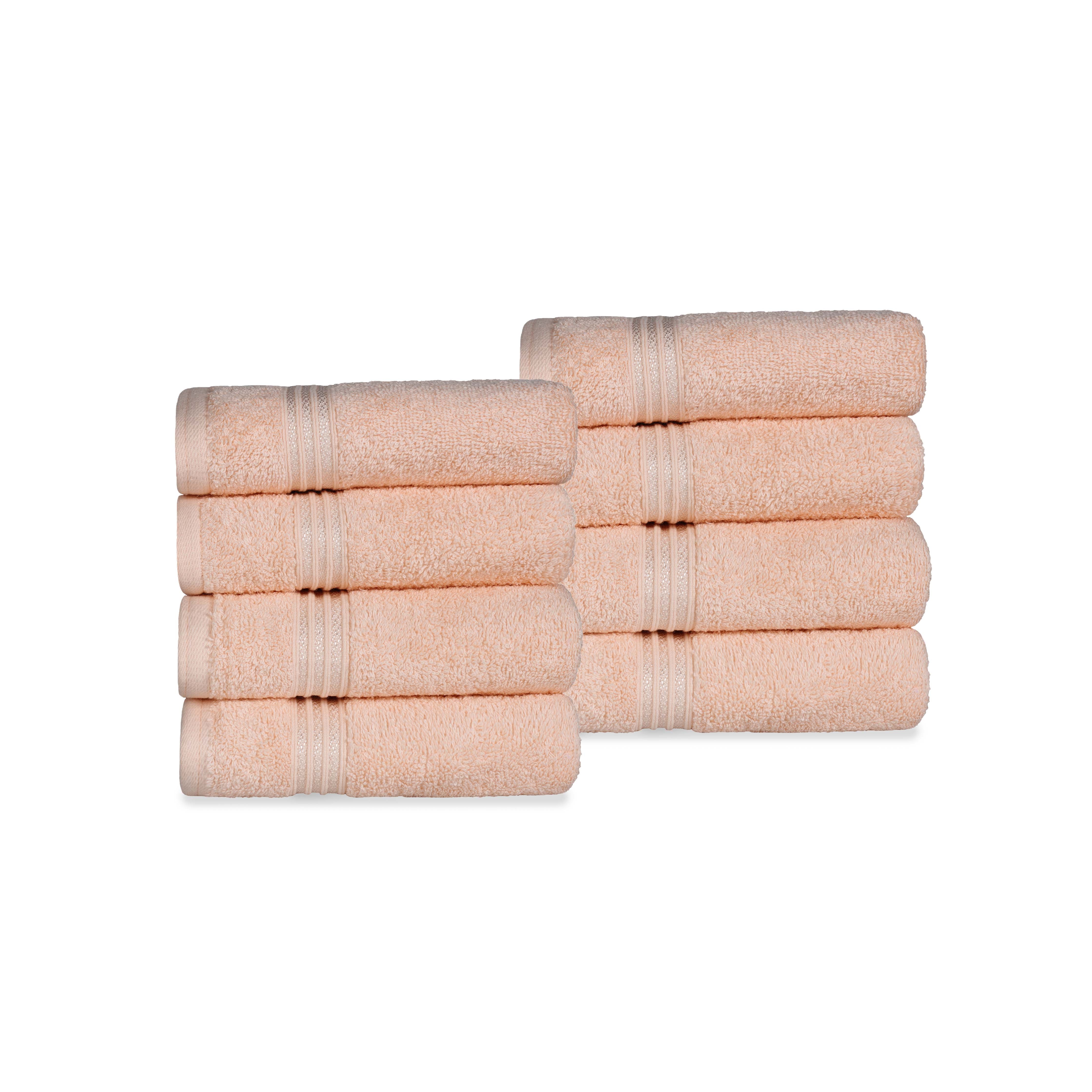 Heritage Egyptian Cotton Plush Luxury Hand Towel Set of 8 - Hand Towel by Superior