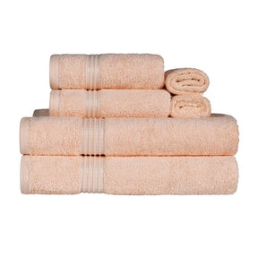 Heritage Egyptian Cotton Plush Absorbent Luxury 6 Piece Towel Set