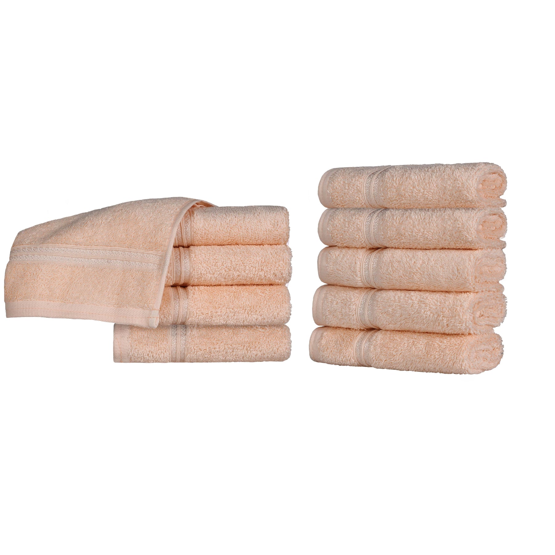 Heritage Egyptian Cotton Plush Absorbent Luxury Face Towel Set of 10 - Face Towel by Superior