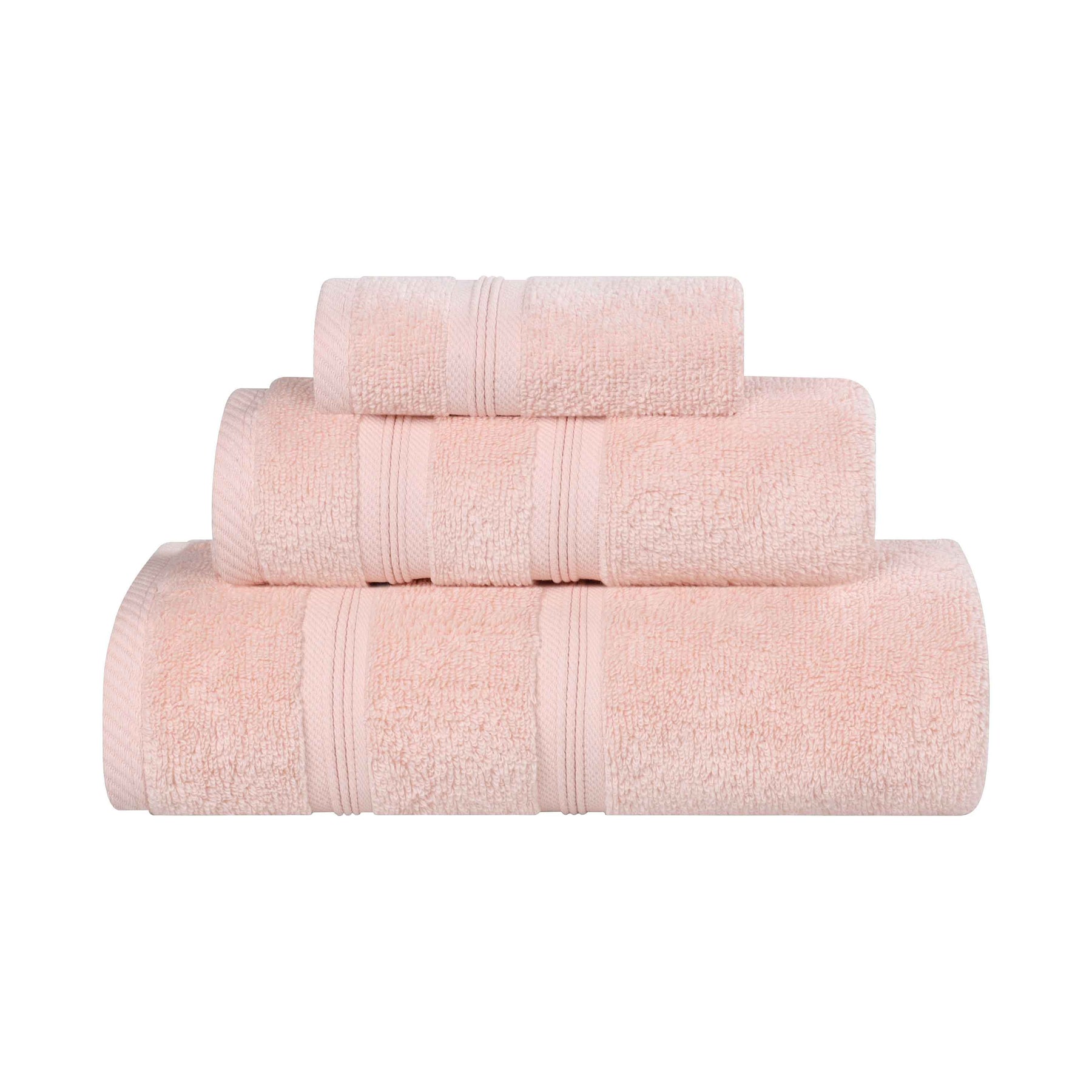 Smart Dry Zero Twist Cotton Medium Weight 3 Piece Assorted Towel Set