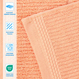 Milo Smart Twist Cotton Medium Weight Solid Ribbed 6 Piece Towel Set - Towel Set by Superior