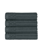 Soho Ribbed Cotton Super Absorbent 4 Piece Hand Towel Set - Hand Towel Set by Superior