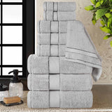 Niles Egyptian Giza Cotton Plush Heavyweight Soft 9 Piece Towel Set - Towel Set by Superior