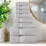 Niles Egyptian Giza Cotton Plush Heavyweight Soft 8 Piece Towel Set - Towel Set by Superior