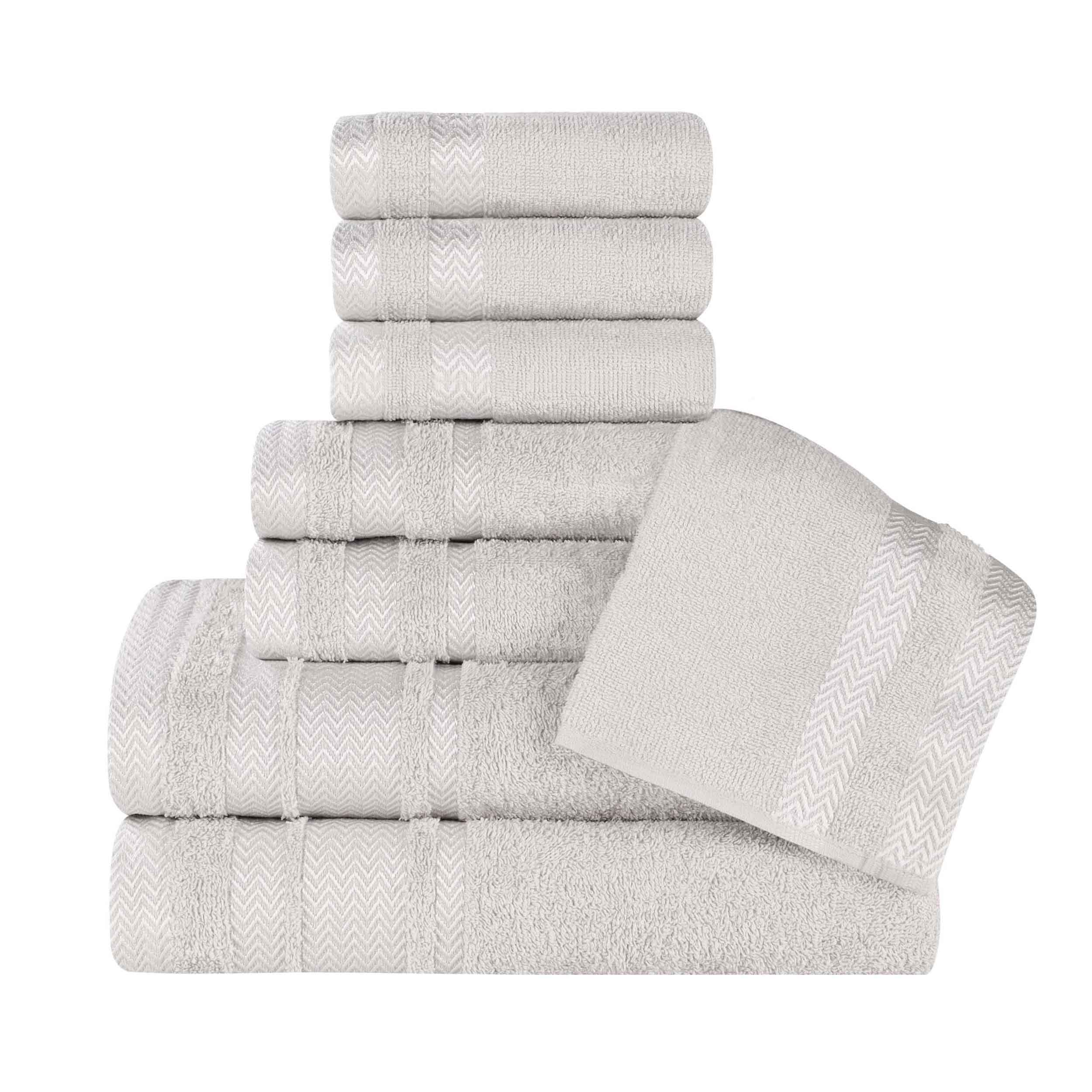 Hays Cotton Medium Weight 8 Piece Assorted Bathroom Towel Set - Towel Set by Superior