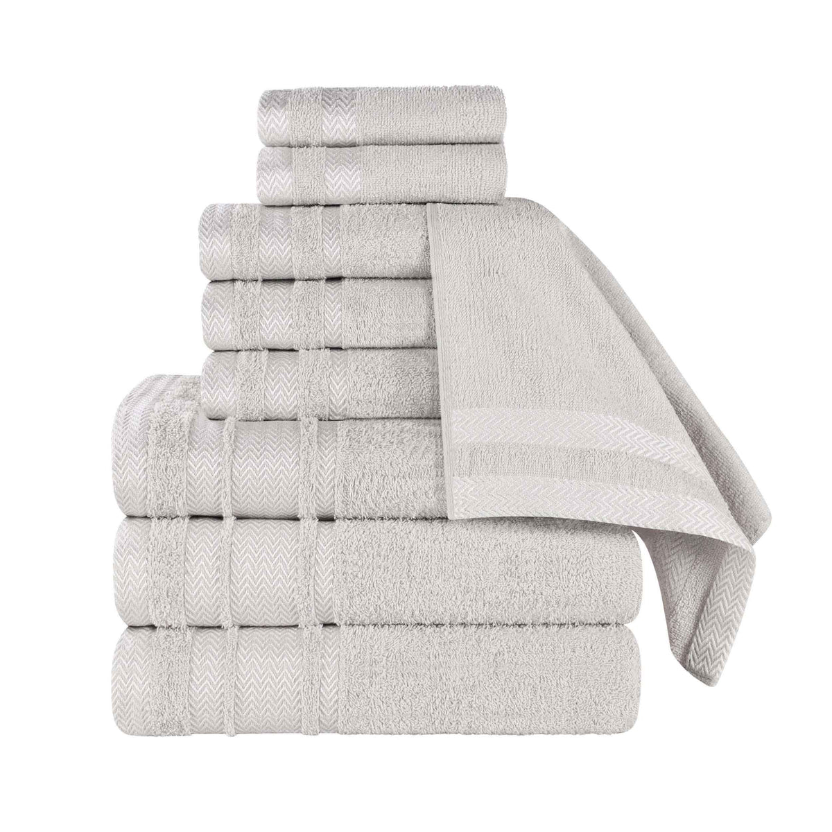 Hays Cotton Medium Weight 9 Piece Assorted Bathroom Towel Set