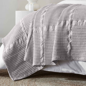 Mai Waffle Weave Honeycomb Soft Textured Cotton Blanket