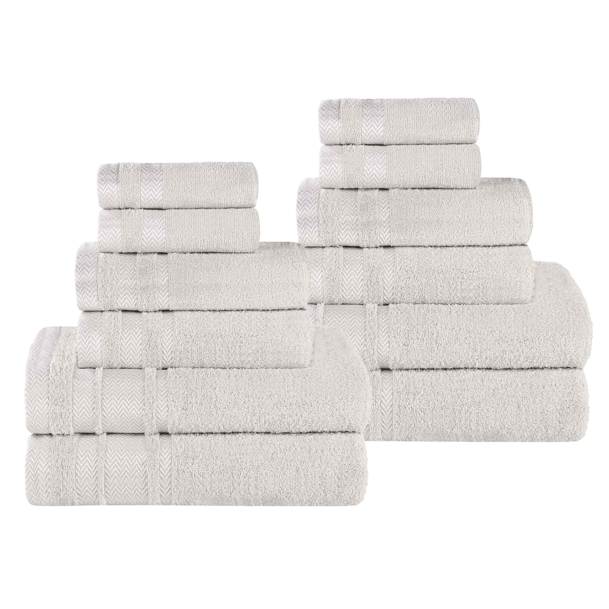 Hays Cotton Medium Weight 12 Piece Assorted Bathroom Towel Set - Towel Set by Superior