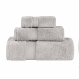 Chevron Zero Twist Solid Soft Absorbent Cotton 3 Piece Towel Set - Towel Set by Superior