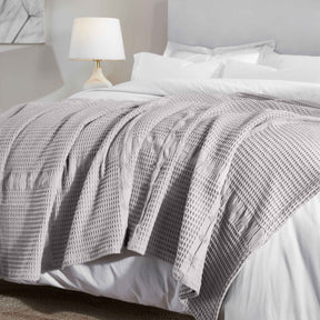 Mai Waffle Weave Honeycomb Soft Textured Cotton Blanket