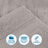 Chevron Zero Twist Solid Soft Absorbent Cotton 3 Piece Towel Set - Towel Set by Superior