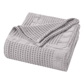 Mai Waffle Weave Honeycomb Soft Textured Cotton Blanket