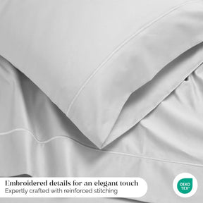 Egyptian Cotton 1500 Thread Count Marrow Stitch Hem Bed Sheet Set