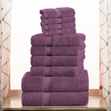 Madison Egyptian Cotton Pile Plush Heavyweight 10 Piece Towel Set - Towel Set by Superior