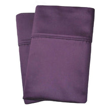 1000 Thread Count Cotton Blend Solid Pillowcase Set - Plum