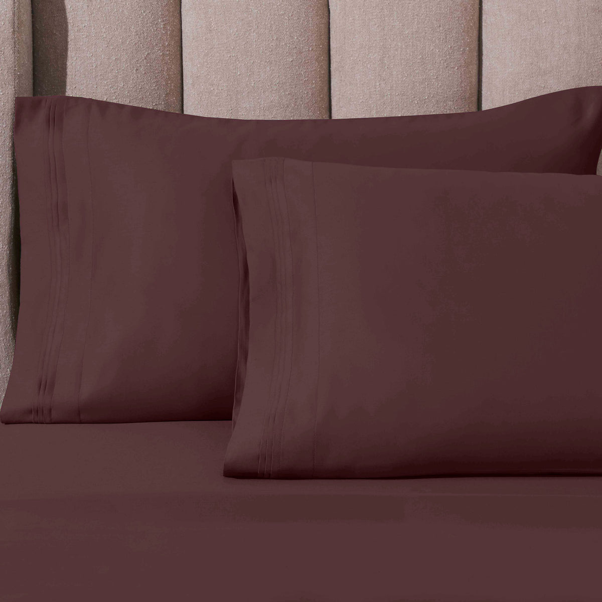 1000 Thread Count Egyptian Cotton Solid Pillowcase Set - Pillowcases by Superior