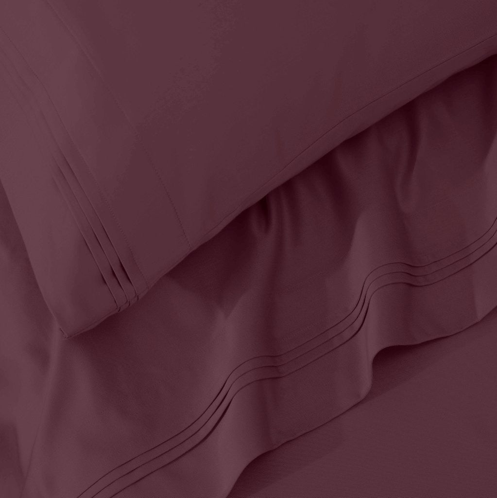 Egyptian Cotton 1000 Thread Count Solid Sheet Set Olympic Queen