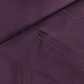 Egyptian Cotton 650 Thread Count Eco-Friendly Solid Sheet Set - Plum