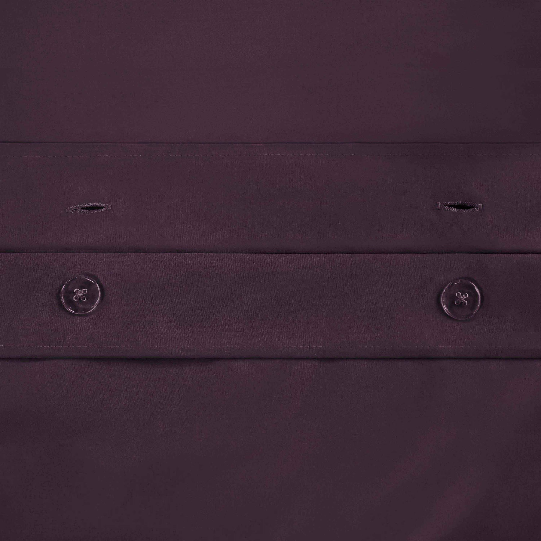 Egyptian Cotton 650 Thread Count Solid Duvet Cover Set - Plum