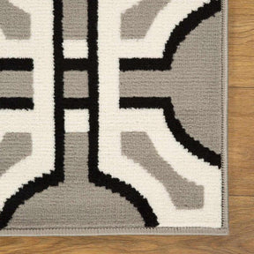 Pritchard Geometric Trellis Indoor Area Rugs or Runner Rug - Gray