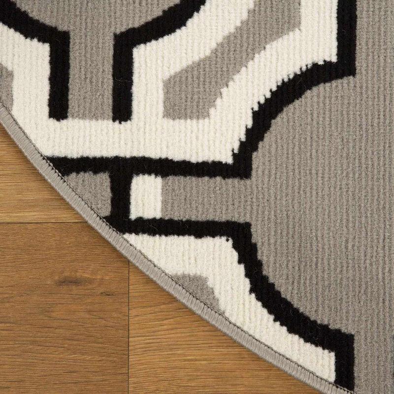 Pritchard Geometric Trellis Indoor Area Rugs or Runner Rug - Gray