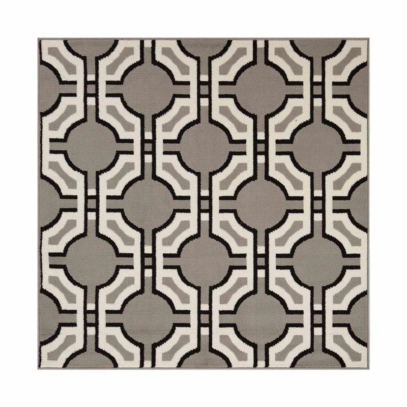 Pritchard Geometric Trellis Indoor Area Rugs or Runner Rug - Gray