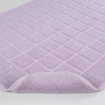 Nora Cotton Solid Absorbent Thick Checkered Washable Bath Mat Set of 2 - Bath Mats by Superior