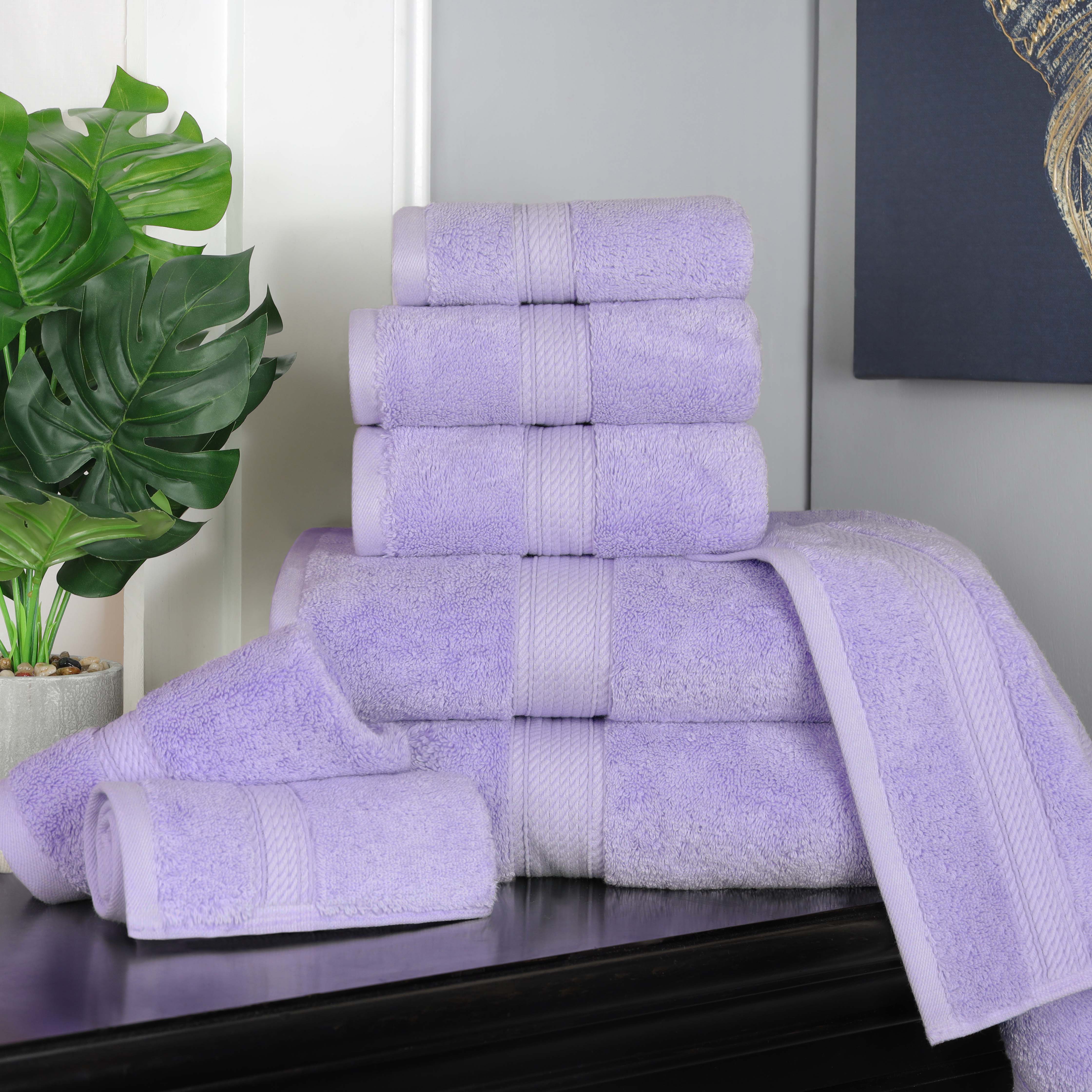 Madison Egyptian Cotton Pile Plush Heavyweight 8 Piece Towel Set - Towel Set by Superior