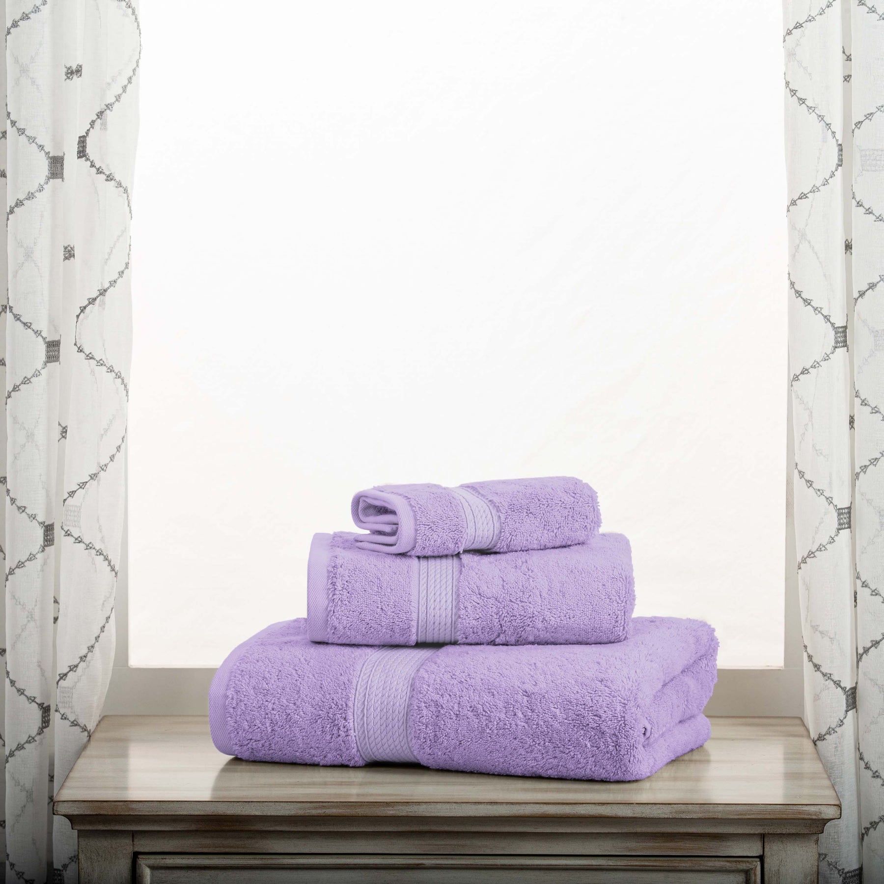 Madison Egyptian Cotton Pile Plush Heavyweight 3 Piece Towel Set