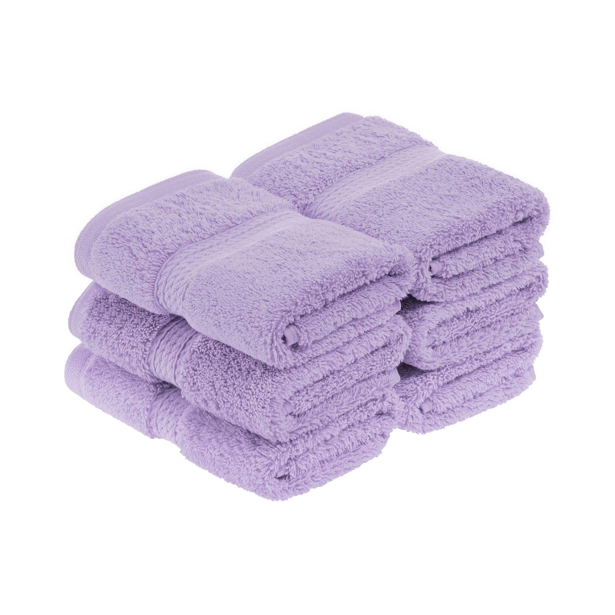 Madison Egyptian Cotton Pile Plush Heavyweight Face Towel Set of 6