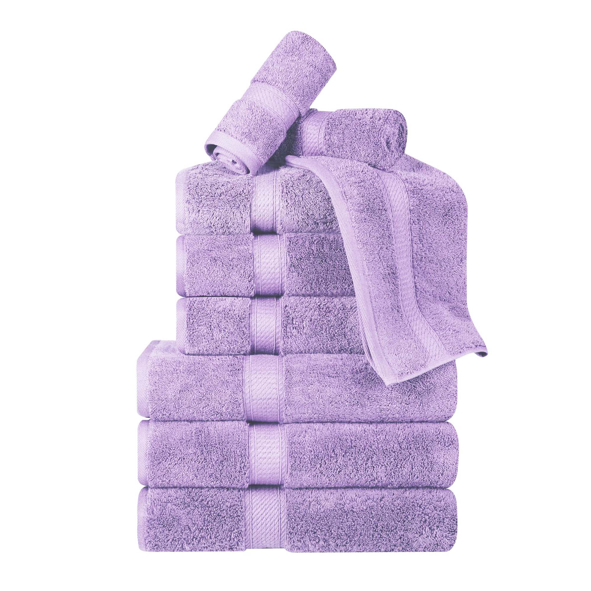 Madison Egyptian Cotton Pile Plush Heavyweight 9 Piece Towel Set - Towel Set by Superior