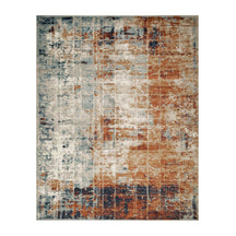 Palani Washed Striped Abstract Indoor Area Rugs or Runner Rug - Rust-Cream