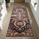 Oswell Medallion Non-Slip Washable Indoor Area Rug or Runner