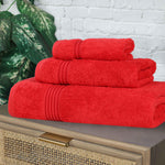 Heritage Egyptian Cotton Plush 3 Piece Absorbent Luxury Towel Set - Towel Set by Superior