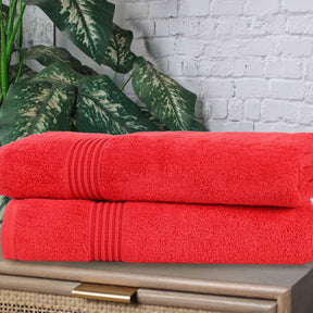 Heritage Egyptian Cotton Plush Absorbent Luxury Bath Sheet Set of 2