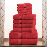 Madison Egyptian Cotton Pile Plush Heavyweight 10 Piece Towel Set - Towel Set by Superior