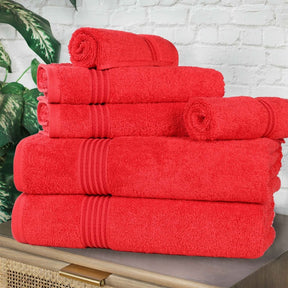 Heritage Egyptian Cotton Plush Absorbent Luxury 6 Piece Towel Set