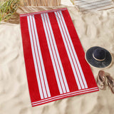 Striped Extra Large Oversized Absorbent Quick Dry Cotton Beach Towel - Beach Towel by Superior