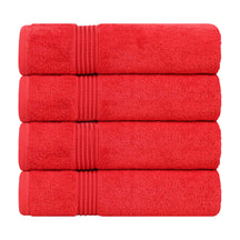 Heritage Egyptian Cotton Plush Absorbent Luxury Bath Towel Set of 4